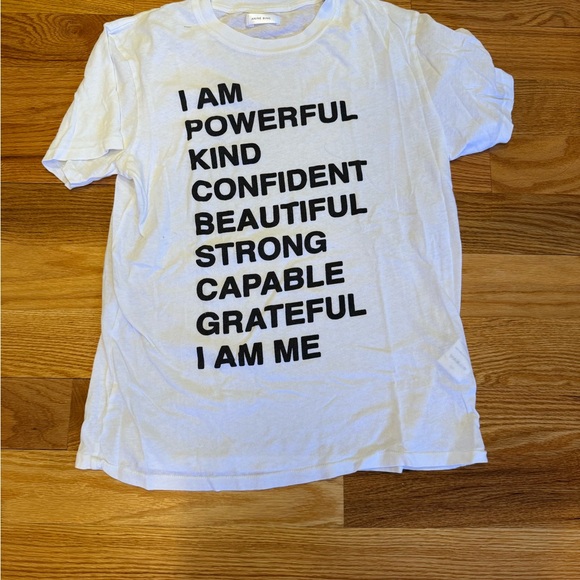 Anine Bing White Tee - Picture 1 of 2